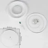Plafonnier Roseto Led Chrome, Transparent, Blanc, 1 Lumiere, Telecommandes