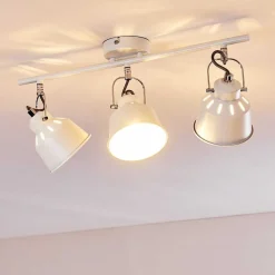 Plafonnier Safari Blanc, 3 Lumieres