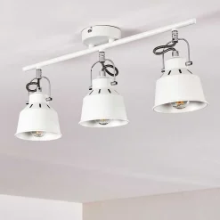 Plafonnier Safari Blanc, 3 Lumieres