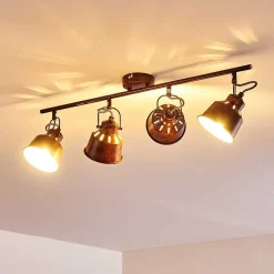 Plafonnier Safari Rouille, 4 Lumieres
