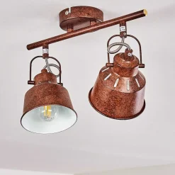 Plafonnier Safari Rouille, 2 Lumieres