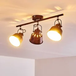 Plafonnier Safari Rouille, 3 Lumieres