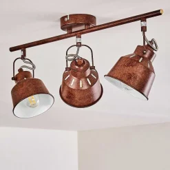 Plafonnier Safari Rouille, 3 Lumieres