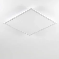 Plafonnier Salmi Led Aluminium, Blanc, 1 Lumiere, Telecommandes