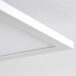 Plafonnier Salmi Led Blanc, 1 Lumiere, Telecommandes, Changeur De Couleurs