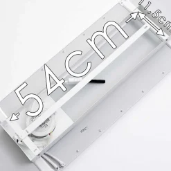 Plafonnier Salmi Led Blanc, 1 Lumiere, Telecommandes, Changeur De Couleurs