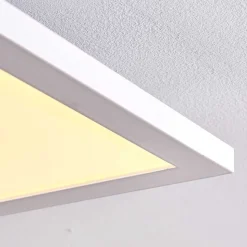 Plafonnier Salmi Led Blanc, 1 Lumiere, Telecommandes, Changeur De Couleurs