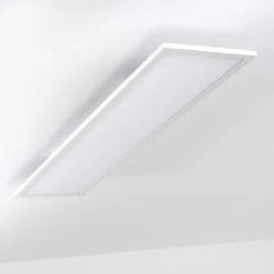 Plafonnier Salmi Led Blanc, 1 Lumiere, Telecommandes, Changeur De Couleurs