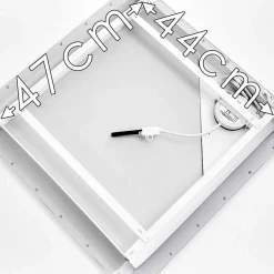 Plafonnier Salmi Led Blanc, 1 Lumiere, Telecommandes, Changeur De Couleurs