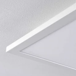 Plafonnier Salmi Led Blanc, 1 Lumiere, Telecommandes, Changeur De Couleurs