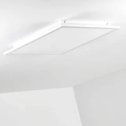 Plafonnier Salmi Led Blanc, 1 Lumiere, Telecommandes, Changeur De Couleurs