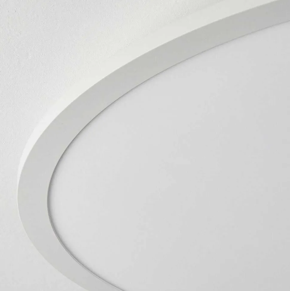 Plafonnier Sani Led Blanc, 1 Lumiere, Telecommandes, Changeur De Couleurs