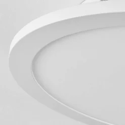 Plafonnier Sani Led Blanc, 1 Lumiere, Telecommandes, Changeur De Couleurs