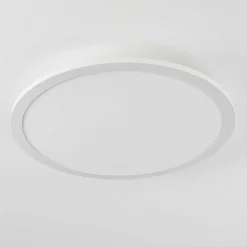 Plafonnier Sani Led Blanc, 1 Lumiere, Telecommandes, Changeur De Couleurs
