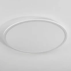 Plafonnier Sani Led Blanc, 1 Lumiere, Telecommandes, Changeur De Couleurs
