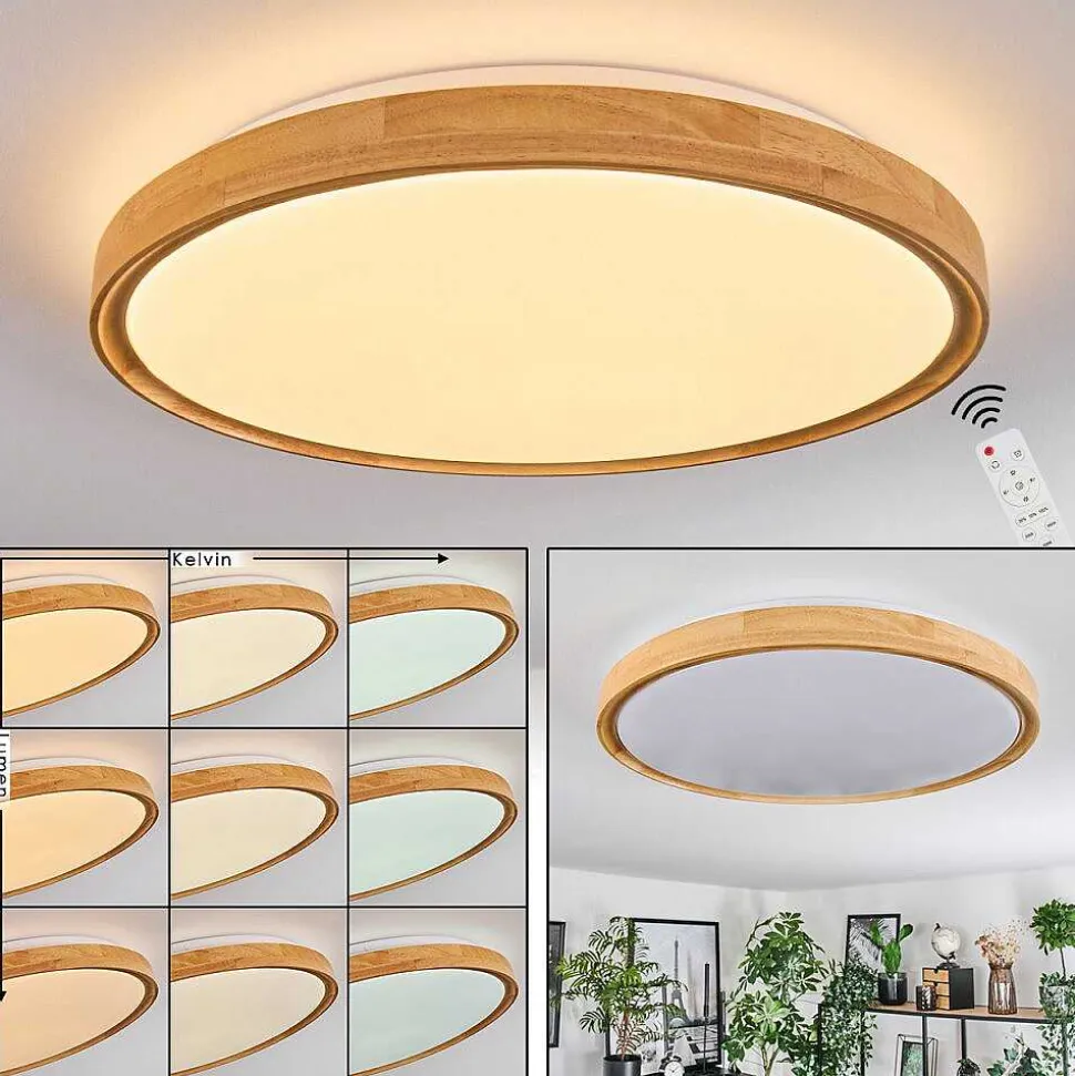 Plafonnier Sofo Led Blanc, 1 Lumiere, Telecommandes