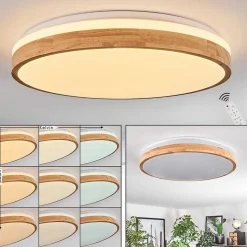 Plafonnier Sofo Led Blanc, 1 Lumiere, Telecommandes