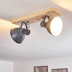 Plafonnier Svanfolk Bleu, Brun, Gris, Blanc, 2 Lumieres