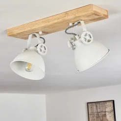 Plafonnier Svanfolk Brun, Blanc, 2 Lumieres