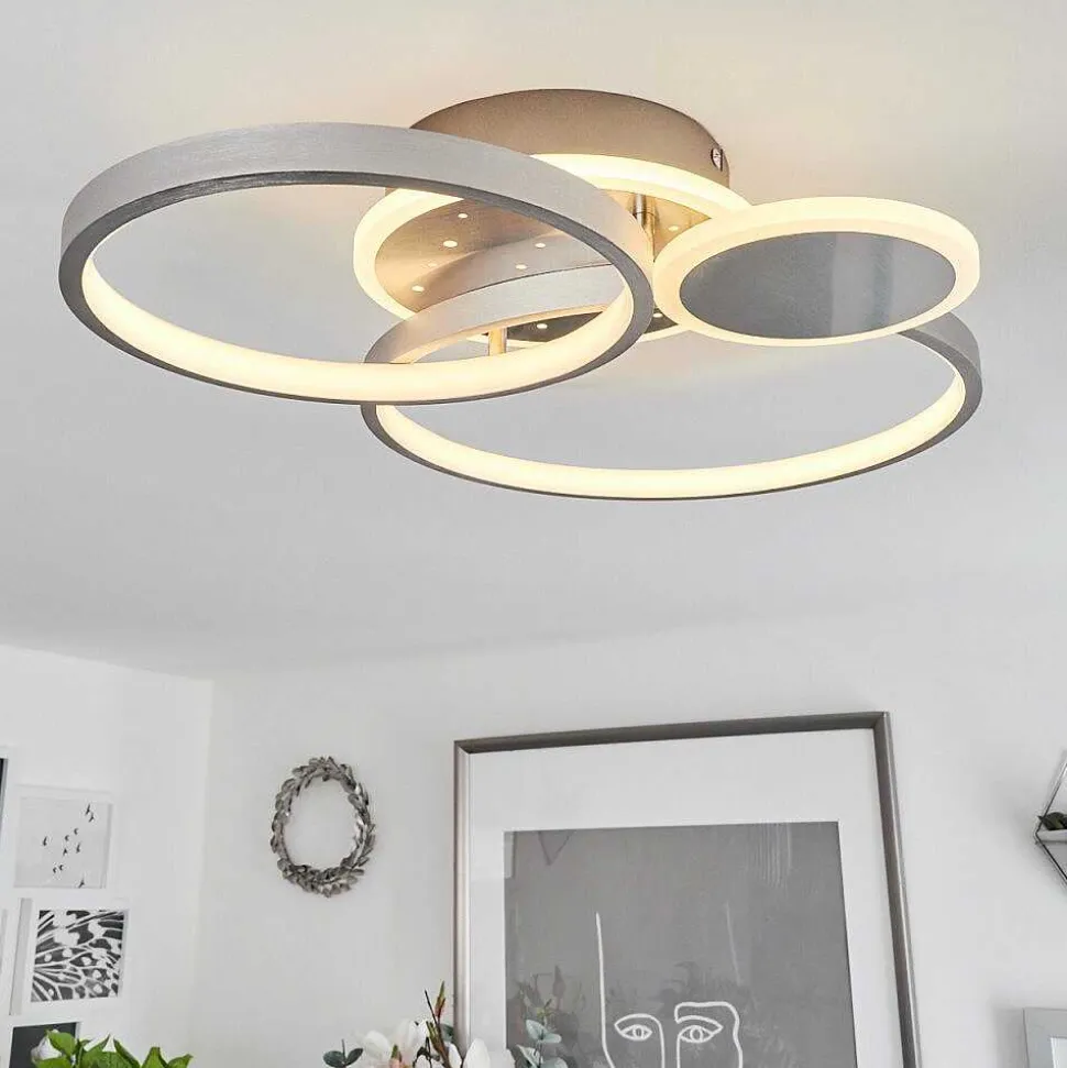 Plafonnier Tagsdorff Led Chrome, Nickel Mat, 1 Lumiere
