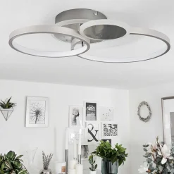 Plafonnier Tagsdorff Led Chrome, Nickel Mat, 1 Lumiere