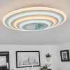 Plafonnier Takok Led Blanc, 1 Lumiere, Telecommandes