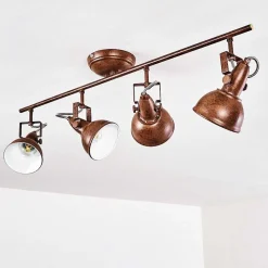 Plafonnier Tina Rouille, 4 Lumieres
