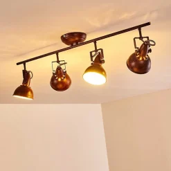 Plafonnier Tina Rouille, 4 Lumieres