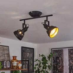Plafonnier Tita Noir, 2 Lumieres
