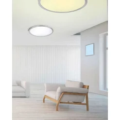 Plafonnier Trio Griffin Led Nickel Mat, 3 Lumieres
