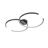 Plafonnier Trio Leuchten Wiz Citizen Led Noir, 2 Lumieres, Telecommandes, Changeur De Couleurs