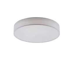 Plafonnier Trio Leuchten Wiz Diamo Led Blanc, 1 Lumiere, Telecommandes, Changeur De Couleurs