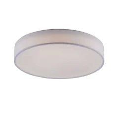 Plafonnier Trio Leuchten Wiz Diamo Led Blanc, 1 Lumiere, Telecommandes, Changeur De Couleurs