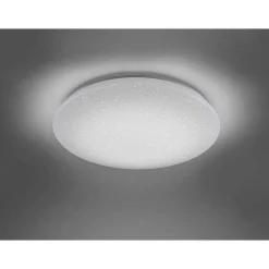 Plafonnier Trio Leuchten Wiz Charly Led Blanc, 1 Lumiere, Telecommandes, Changeur De Couleurs