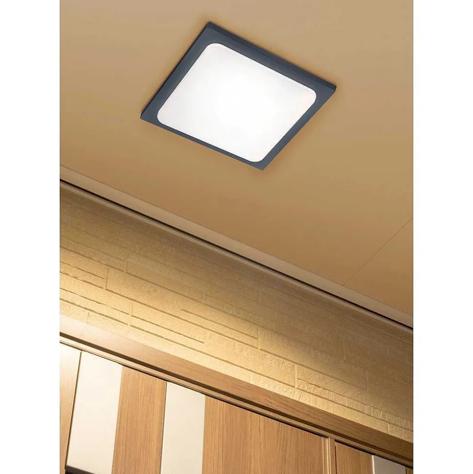 Plafonnier Trio Trave Led Anthracite, 1 Lumiere