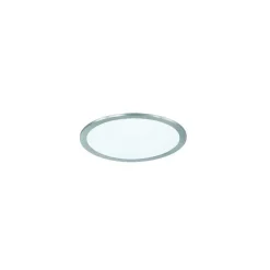 Plafonnier Trio Wiz Griffin Led Nickel Mat, 1 Lumiere, Telecommandes, Changeur De Couleurs