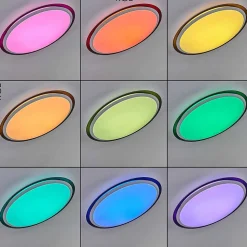 Plafonnier Vejle Led Blanc, 2 Lumieres, Changeur De Couleurs