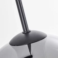 Plafonnier Verre 20 Cm Koyoto Clair, Fume, 5 Lumieres