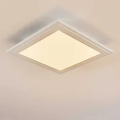 Plafonnier Voisines Led Blanc, 1 Lumiere, Telecommandes, Changeur De Couleurs