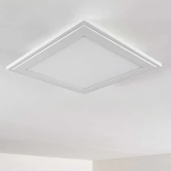 Plafonnier Voisines Led Blanc, 1 Lumiere, Telecommandes, Changeur De Couleurs