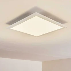 Plafonnier Voisines Led Blanc, 1 Lumiere, Telecommandes, Changeur De Couleurs
