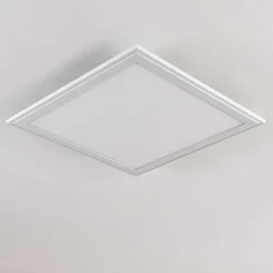 Plafonnier Voisines Led Blanc, 1 Lumiere, Telecommandes, Changeur De Couleurs