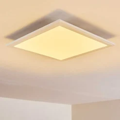 Plafonnier Voisines Led Blanc, 1 Lumiere, Telecommandes, Changeur De Couleurs