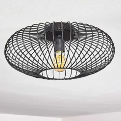 Plafonnier Wemude Noir, 1 Lumiere