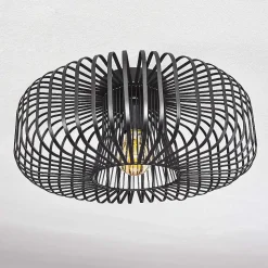Plafonnier Wemude Noir, 1 Lumiere
