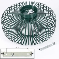 Plafonnier Wemude Vert, 1 Lumiere