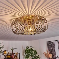 Plafonnier Wemude Vieux Laiton, 1 Lumiere
