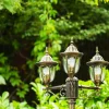 Reverbere Ribadeo Noir Dore, 3 Lumieres