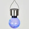 Set De Lampes Solaires Falco Led Argente, 1 Lumiere