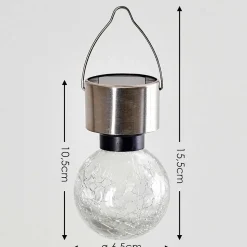 Set De Lampes Solaires Falco Led Argente, 1 Lumiere